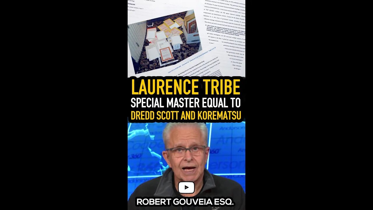 Laurence Tribe Professor at Harvard Reaction to Special Master Decision #shorts