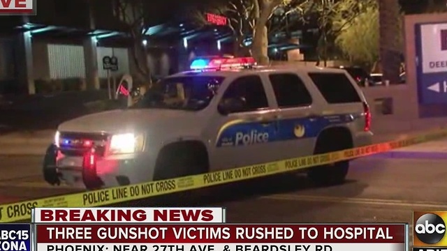 PD: 3 people shot show up at PHX emergency room