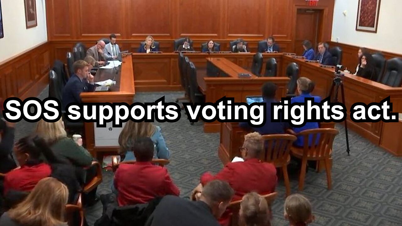 SOS supports voting rights act.