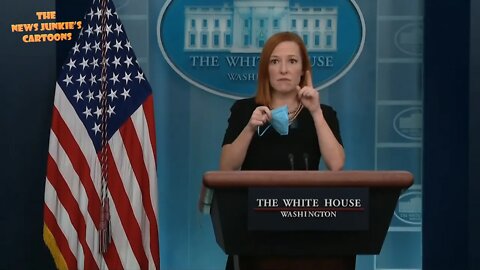 Psaki tries to rush herself out of the press conference but was informed that her time is not up.