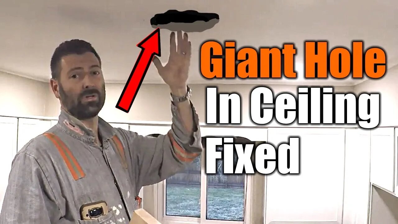 Repair Hole In Your Ceiling From Old Lights | THE HANDYMAN |