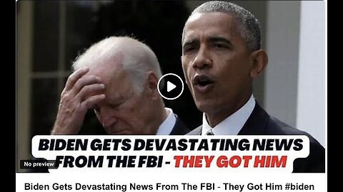 Biden Gets Devastating News From The FBI - They Got Him