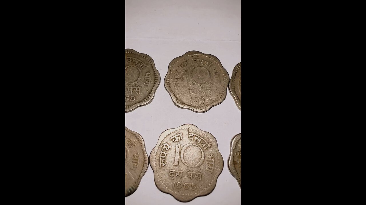 Rare Indian Coin 10 paise 1957 to 1967