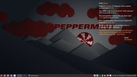 "Peppermint-jwm" - a concept build...