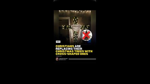 CHRISTIANS ADE REPLACINGTHEIR CHRISTMAS TREE WITH CHROSS - SHARPED ONES 🔥#viral #short #reel #bible