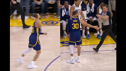 SOFT NBA OFFCIAL EJECTS STEPH CURRY FOR THROWING MOUTH PIECE