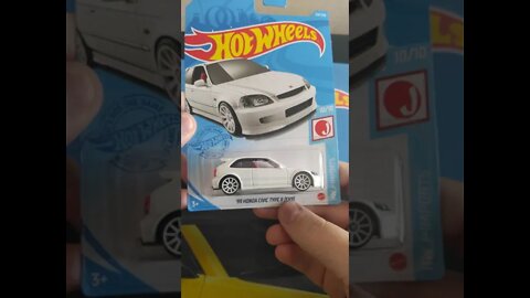 Hot Wheels 99 Honda Civic Type R EK9. Essa miniatura JDM promete muito! #shorts