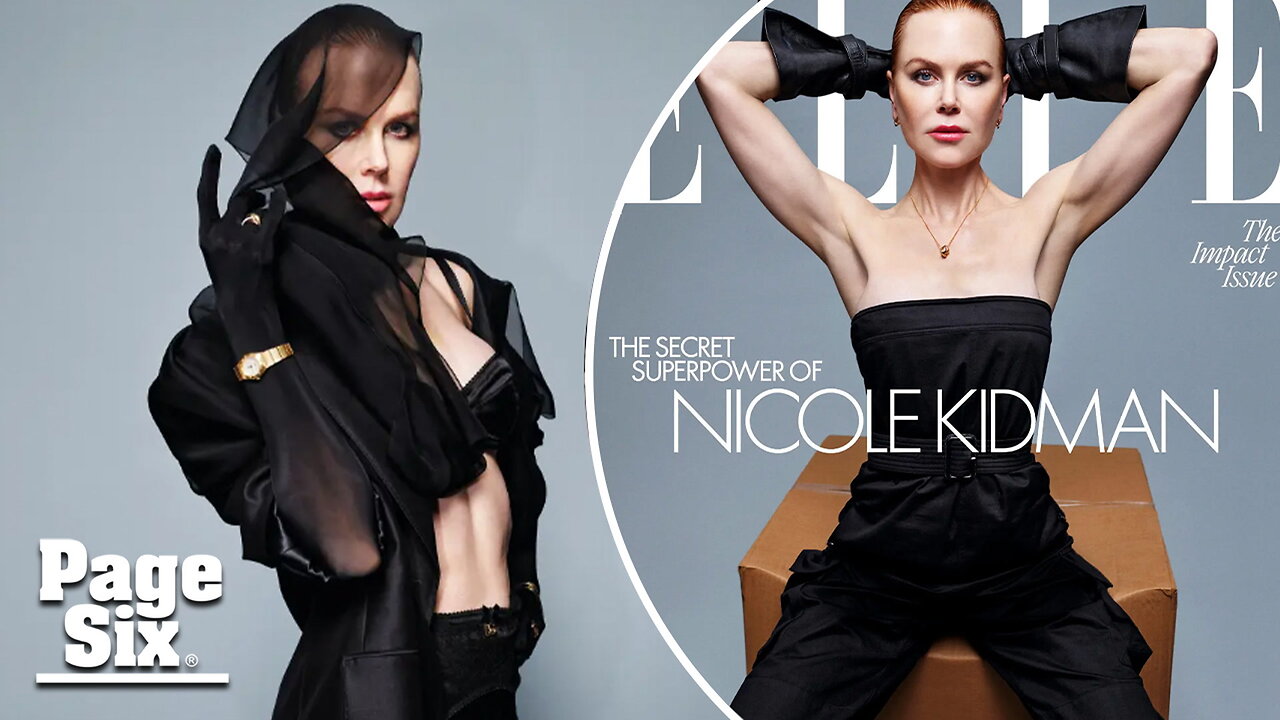 Nicole Kidman shows off amazing muscles in lingerie and barely-there looks for Elle magazine