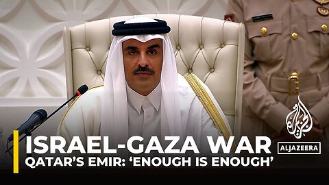 Qatar's emir: International community 'acting as if Palestinian children are worthless'