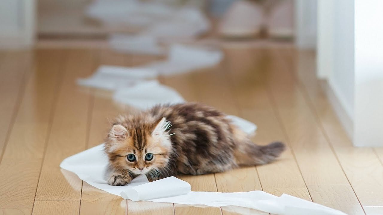 cat vs. toilet paper