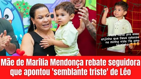 Mãe de Marília Mendonça rebate seguidora que apontou 'semblante triste' de Léo