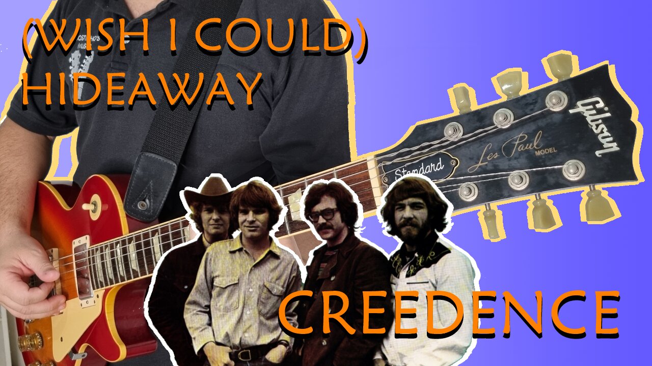 Como tocar (WISH I COULD) HIDEAWAY (Creedence Clearwater Revival) - Aula completa + PDF