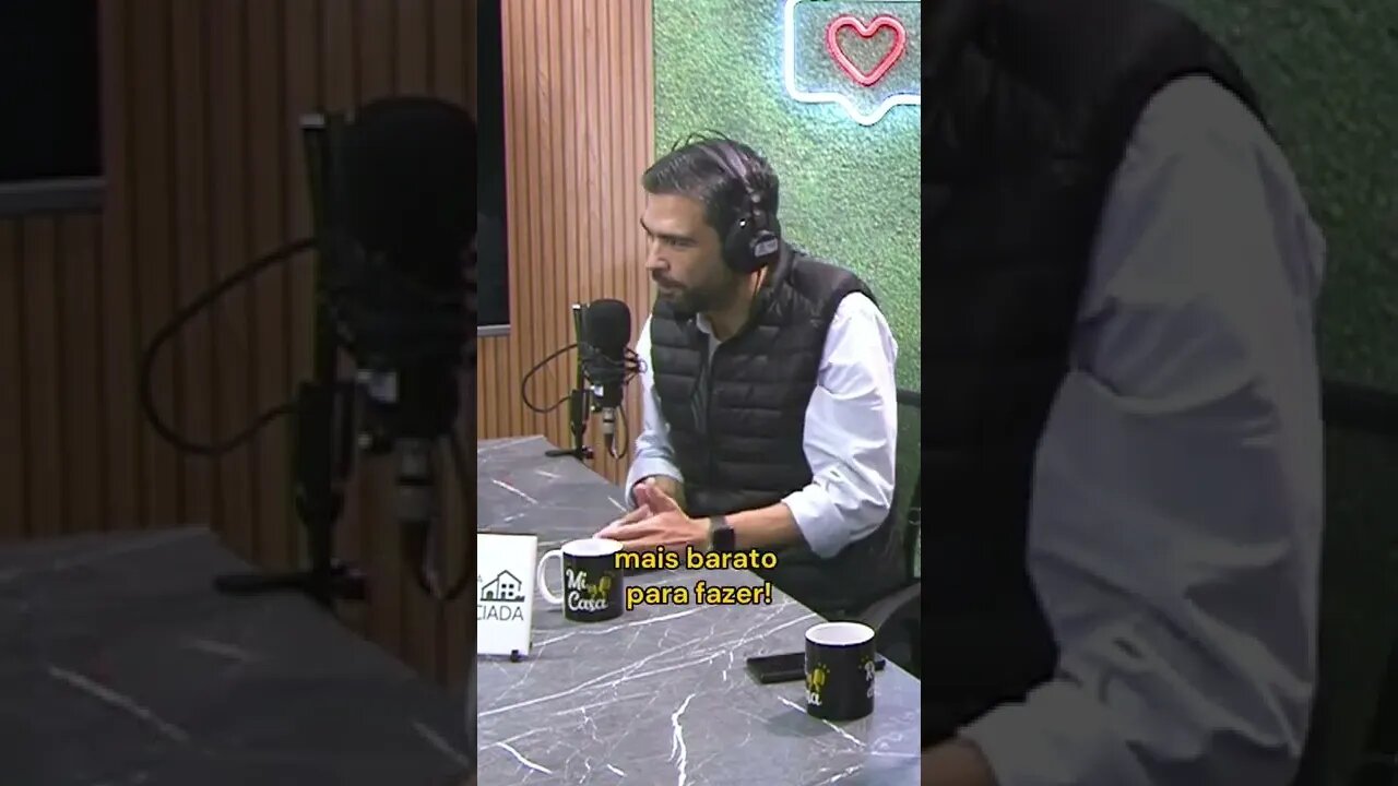 Você viveria em um STUDIO INTELIGENTE? 🏬 #cortesdepodcast #construção #construtora