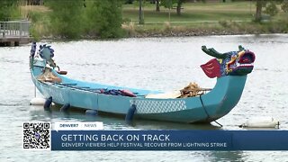 Denver7 Gives: Viewers donate $1,500 to Colorado Dragon Boat Festival for new boat after lightning strike