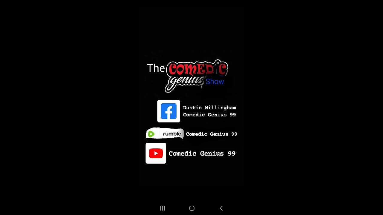 The Comedic Genius show teaser trailer