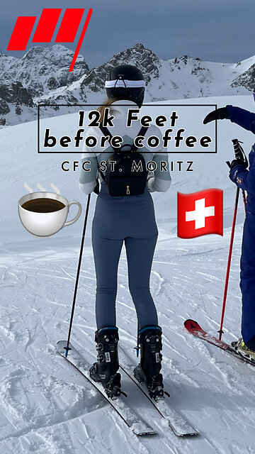 12k feet before coffee☕️ @CFCstmoritz 🇨🇭 .. BANG!💥