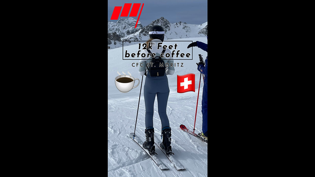 12k feet before coffee☕️ @CFCstmoritz 🇨🇭 .. BANG!💥