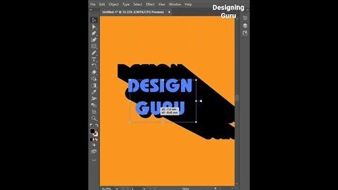 Shadow Text Effect in Adobe Illustrator | Adobe Illustrator Tutorial | Designing Guru