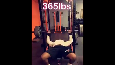 365lb bench press for 4 reps