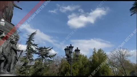 Celebration of WW2 liberation in Yalta, Crimea