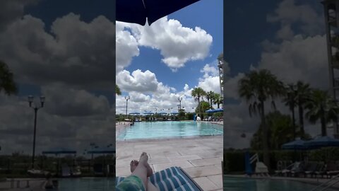 Quiet pool @ Disney’s Riviera Resort #disneyresort #pool #sunbathing #disney #shorts #rivieraresort