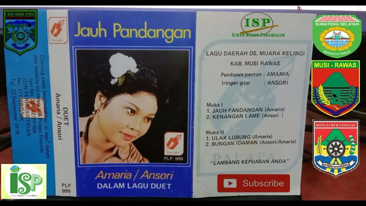 AMARIA & ANSORI - full album GITAR TUNGGAL BATANGHARI SEMBILAN MUSI RAWAS SUMATERA SELATAN 1978
