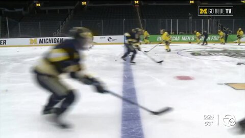 Michigan 'loose, not uptight' ahead of Frozen Four semifinals