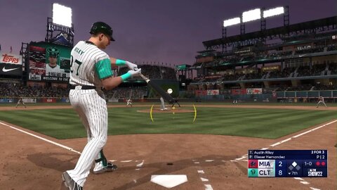 MLB The Show 22 Austin Riley 474 ft Blast