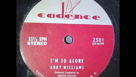 Andy Williams – I'm So Alone