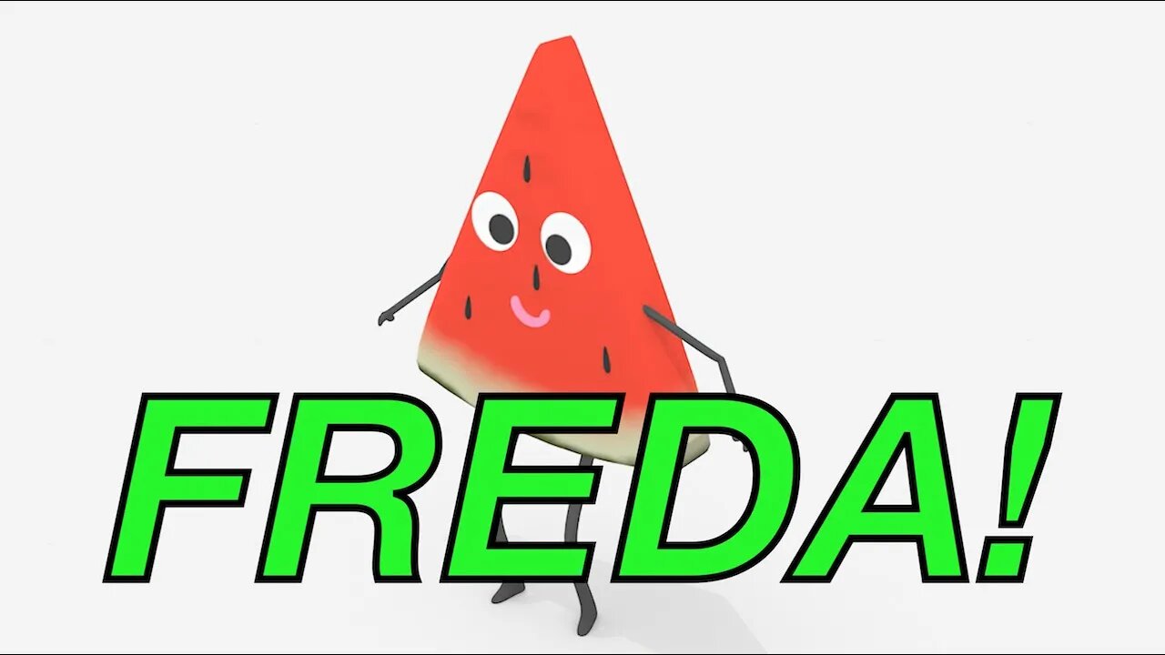 Happy Birthday FREDA! - WATERMELON Birthday Song