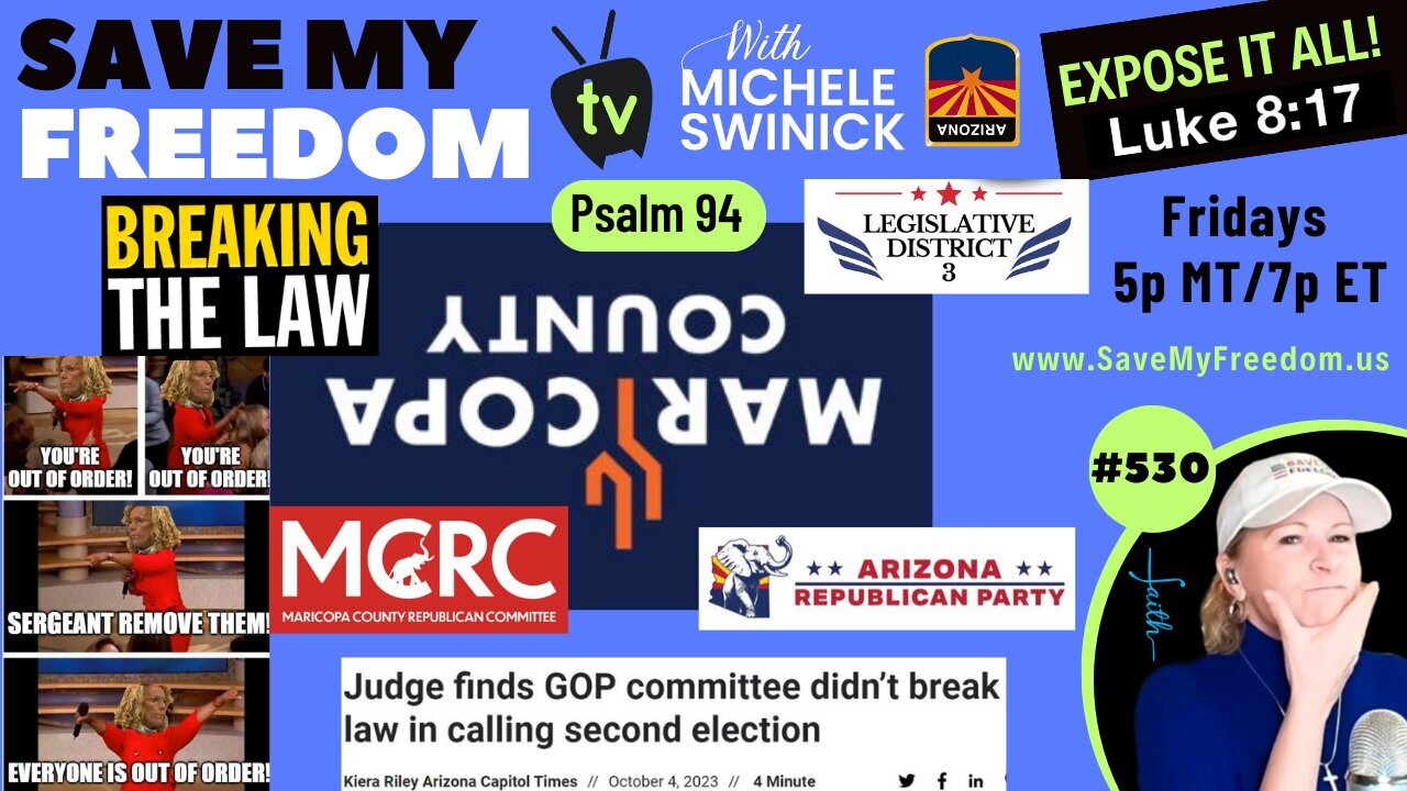 Why Is Maricopa County So Full Of Chaos, Lies, Power Grabs & People Who Don't Follow The Law & Rules? | Save My Freedom with Michele Swinick