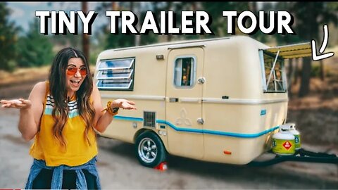 WE BOUGHT A VINTAGE FIBERGLASS TRAILER! | Trillium 4500 #follow #like #share