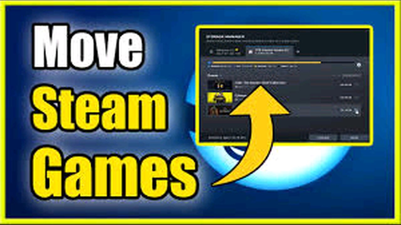 how to move large games from c drive to d drive easy step