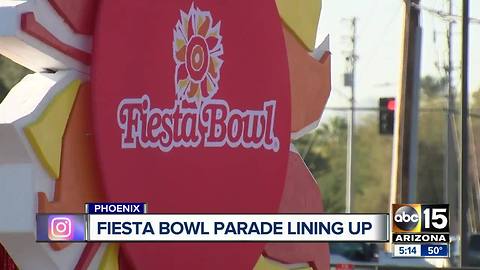 Preparations underway for Fiesta Bowl parade