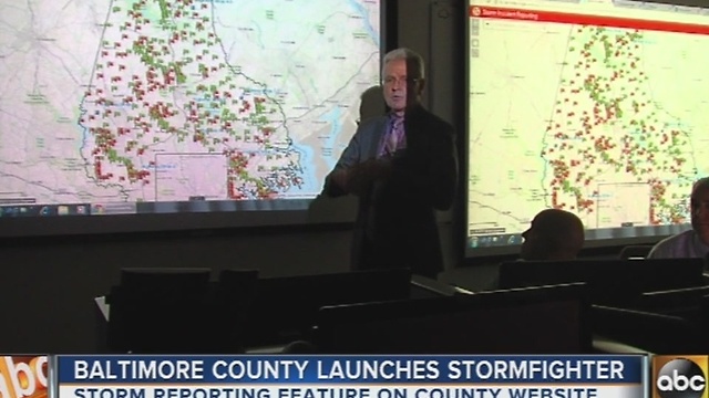 Baltimore County unveils new winter storm reporting feature