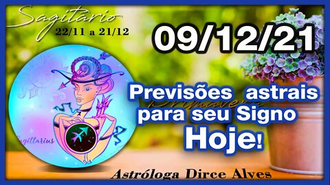 [Horóscopo do Dia] 09/12/2021previsões astrais para todos os signos Dirce Alves [Quinta-Feira]#Novo