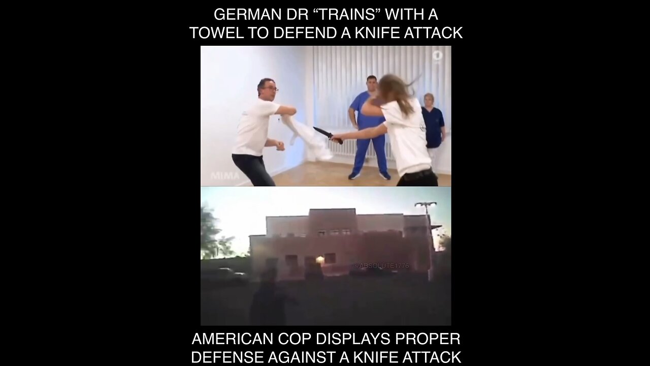 How to defend against knife attacks: Germany 🇩🇪 VS America 🇺🇸