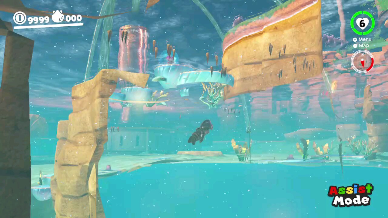 Out of Bounds in Seaside Kingdom - Super Mario Odyssey
