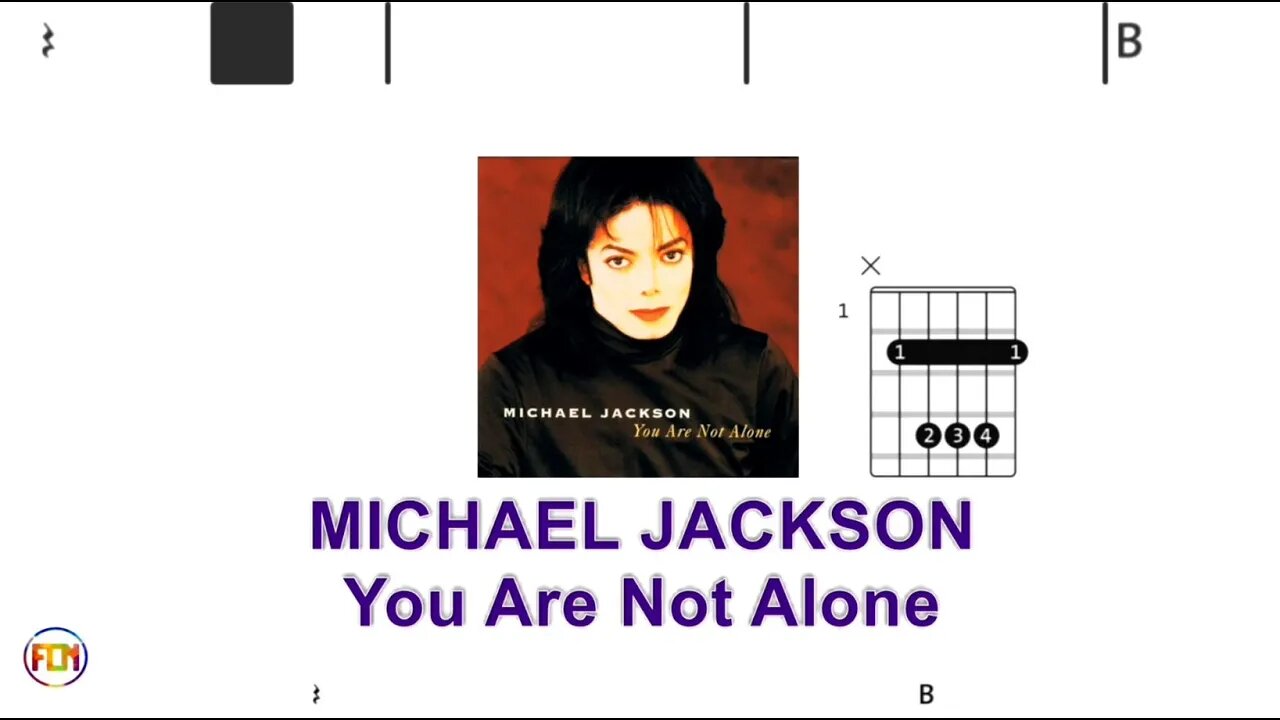 MICHAEL JACKSON You Are Not Alone - (Chords & Lyrics like a Karaoke) HD