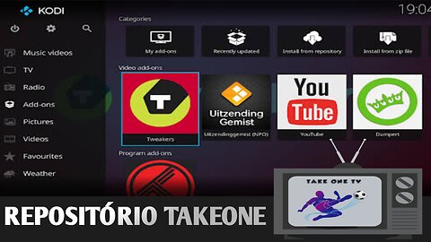 Melhor Addons 2023Takeone com centenas de canais de filmes e séries grátis no kodi