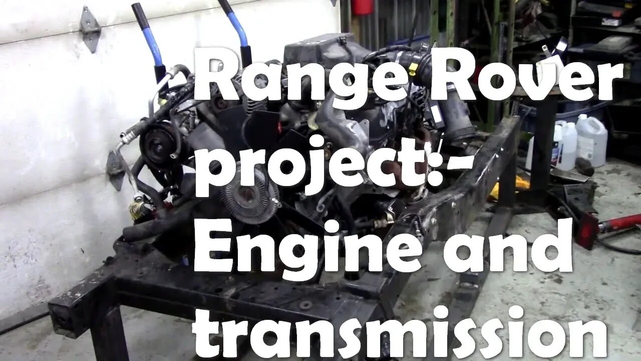 Range Rover project - we now have an engine and transmission!