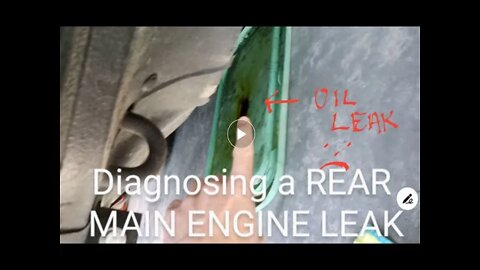 How to diagnose a Rear Main Engine Seal Leak/08 Honda Ridgeline/Part 1