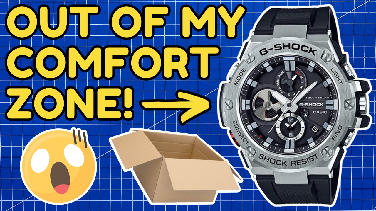 BORROWING an ANALOG G-Shock ⌚ GST-B100 Unboxing 📦