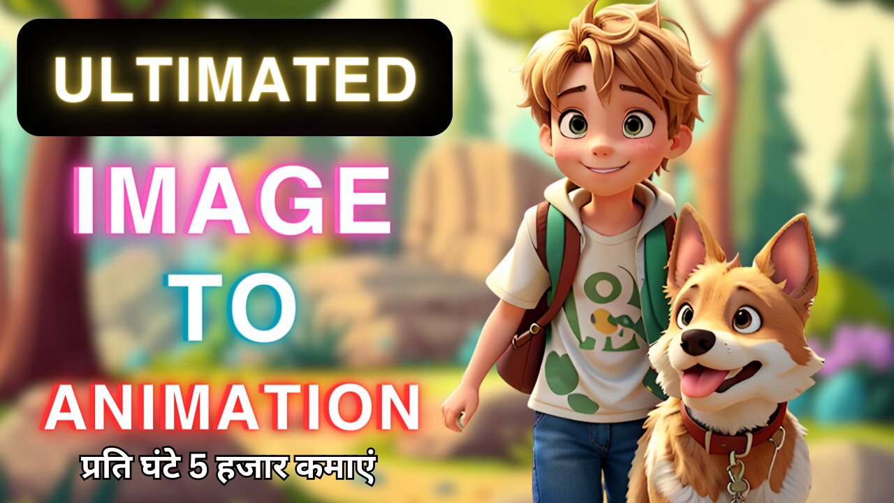 Text Ko Dilchasp AI Animation Mein Badal Kar $2,345/Mahina Kamayen