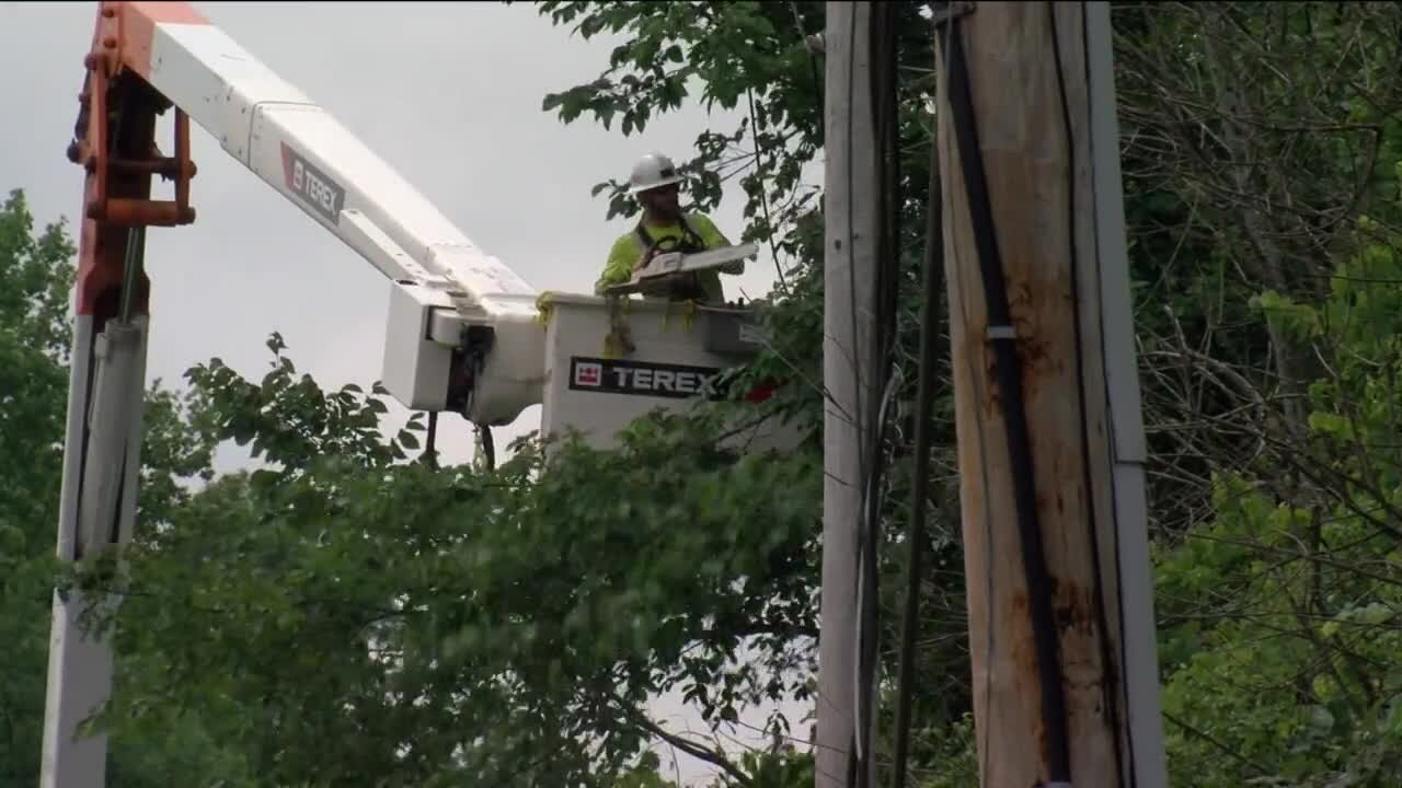 We Energies works to restore power to thousands of customers after overnight storm