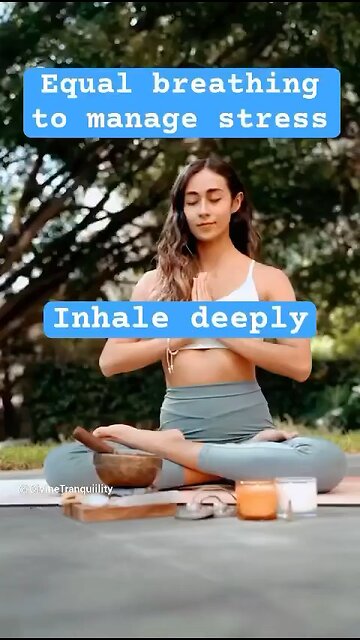 Equal breathing technique to manage anxiety and depression