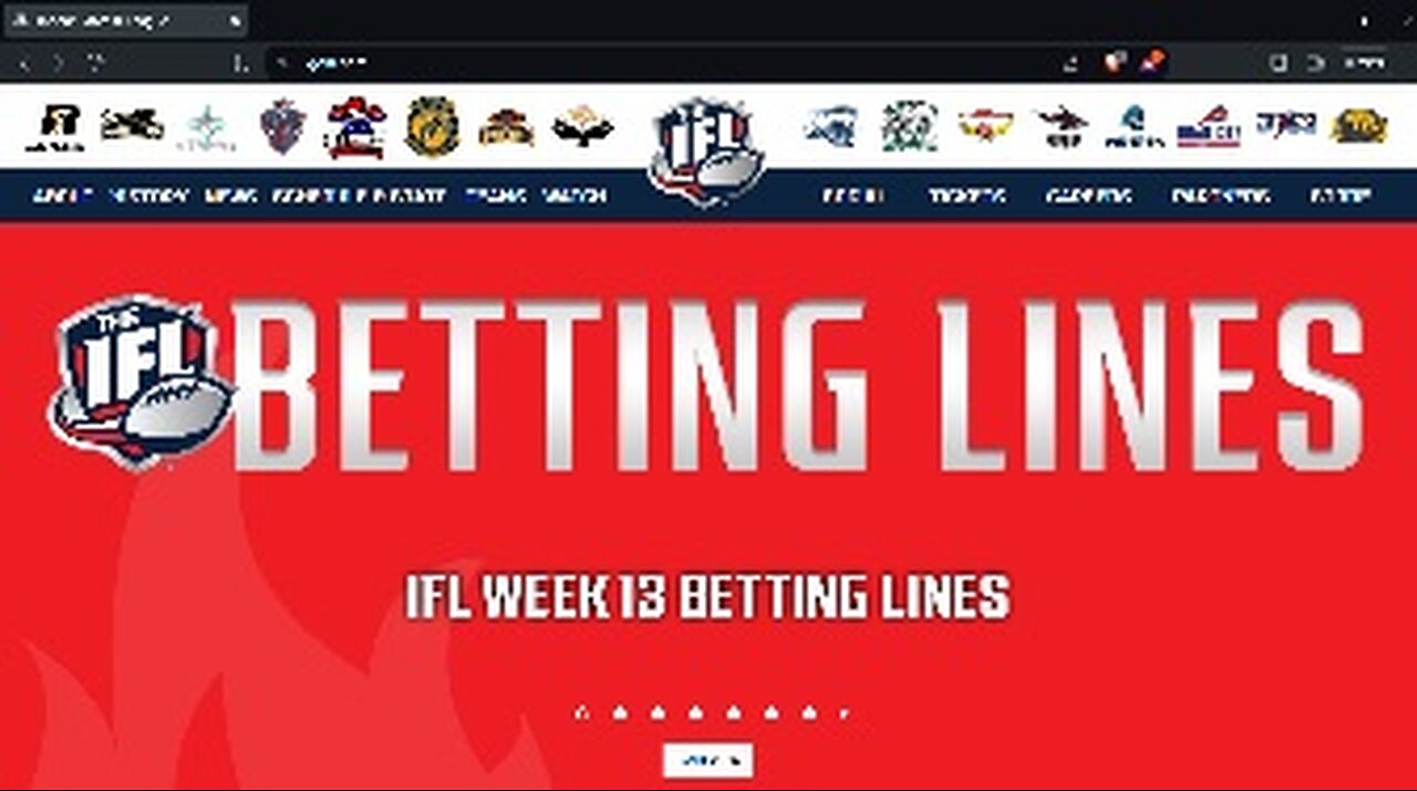 IFL WEEK 13 PICKS: 6-0 Last Week! Can I Keep the Winning Alive?