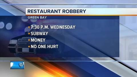 Knife-point robbery reported in Green Bay