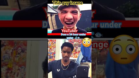 Omg this #youtuber almost 😅 died doing a underwater 🌊challenge #shorts