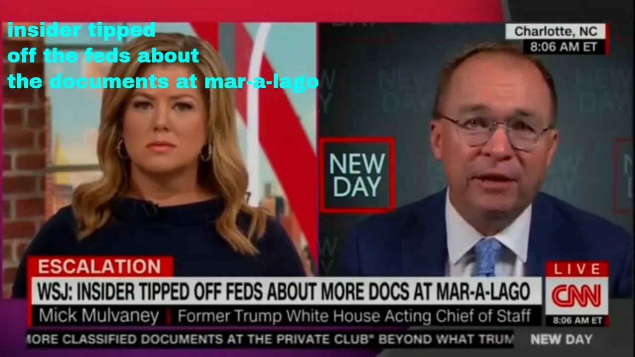 Mick Mulvaney says that only six or eight people very close to Trump would have known about the safe